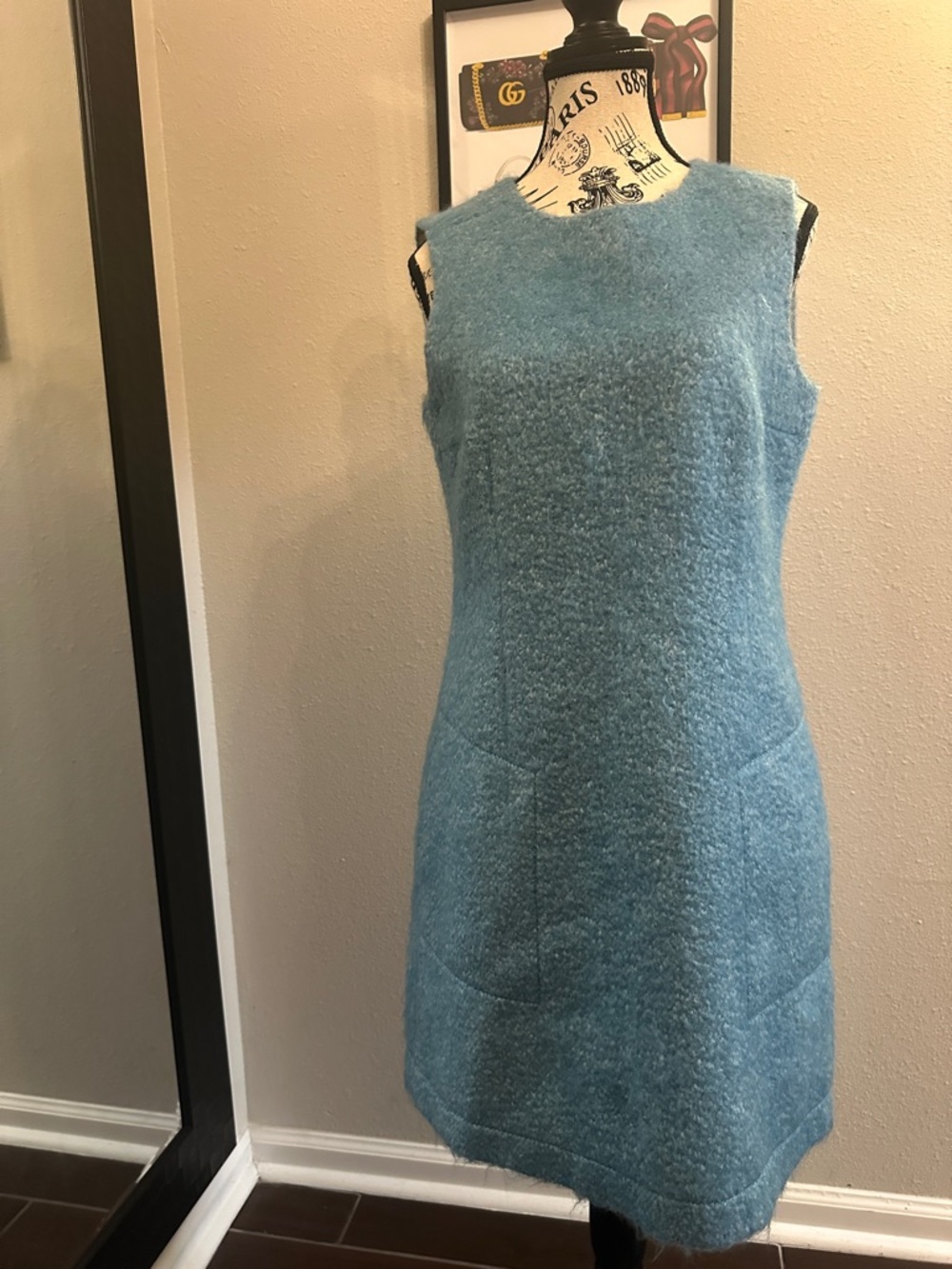STRENESSE Sleek Sleeveless Sky Blue Mini Dress - Picture 5 of 8